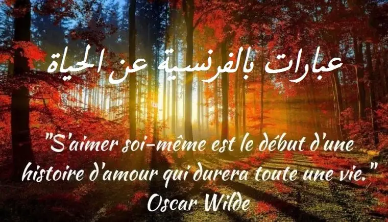 حكمة عن الحياة بالفرنسية